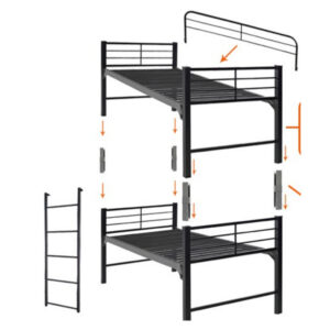 Military Grade Bunkable Platform Bed Commercial Steel Construction